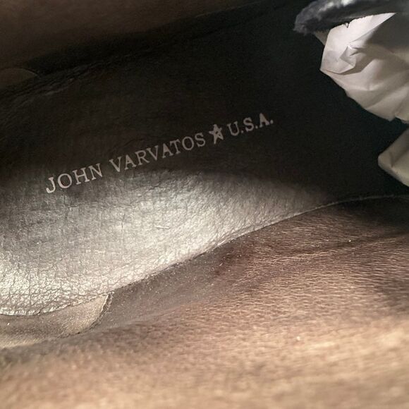 John Varvatos Star USA Men’s Chukka Boot Sz 8 M Navy Striped Suede main image 9